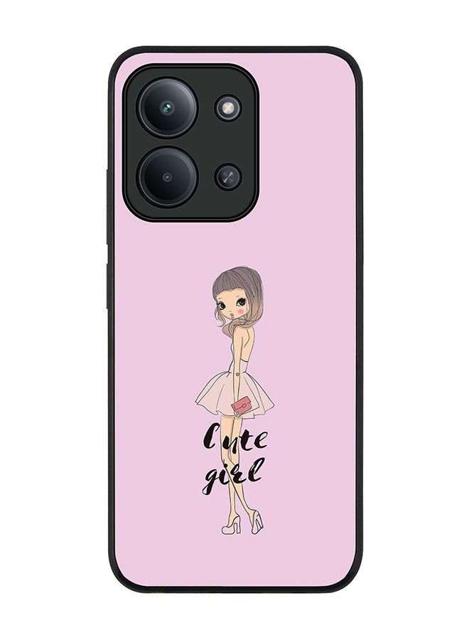 Stylizedd For Xiaomi Redmi 15C 4G Case,Slim fit Camera Protection, Shockproof Thin Phone cover  - Coy Cute Girl